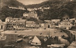 Clovelly harbour Postcard