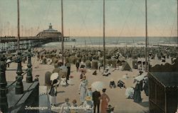 Strand en Wandelhoofd Scheveningen, Netherlands Postcard Postcard Postcard