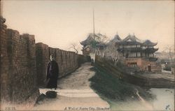A Wall of Native City, Shanghai Postcard