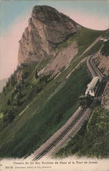 Chemin de Fer des Rochers de Naye et la Dent de Jaman Postcard