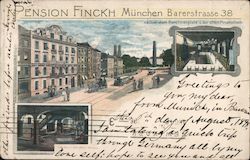 Pension Finck, Barerstrasse 38 Postcard