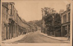 High Street, Borders County Melrose, Scotland Postcard Postcard Postcard