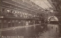 The Royal Swimming Baths Postcard