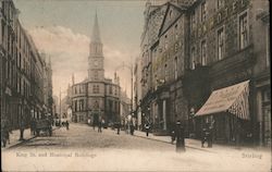 King Street and Municipal Buildings Stirling, Scotland Postcard Postcard Postcard