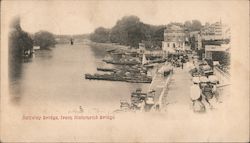 Richmond Railway Bridge, River Thames Postcard