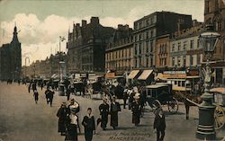 Piccadilly From Infirmary Manchester, England Greater Manchester Postcard Postcard Postcard