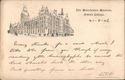 The Manchester Museum, Owens College Postcard