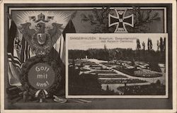Sangerhausen Rosarium - General View with Empress Monument Postcard