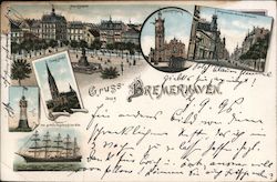 Evangelical Church, Potosi, Market Square,Burgermeister-Smidt, Lighthouse Postcard