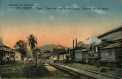 Laguna Station, National Railroad of Honduras Postcard