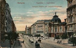 Vígszínház - Lipót-körút, Lustspiel Theater und Leopold Ringstraße Budapest, Hungary Postcard Postcard Postcard