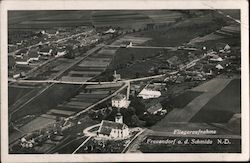 Aerial shot Frauendorf an der Schmida, Austria Postcard Postcard Postcard