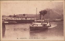 Cherbourg - The Ferry Terminal and "the Future" Postcard