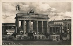 Brandenburg Gate Berlin, Germany Echte Photographie Postcard Postcard Postcard