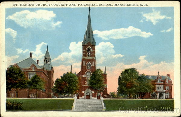 St. Marie'S Church Convent And Porochial School Manchester New Hampshire