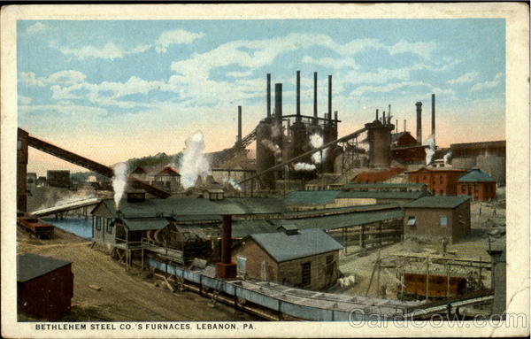 Bethlehem Steel Co.'S Furnaces Lebanon Pennsylvania