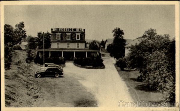Riverside Inn - Line-O-Lith Postcards Chicago Illinois