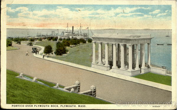 Portico Over Plymouth Rock Massachusetts