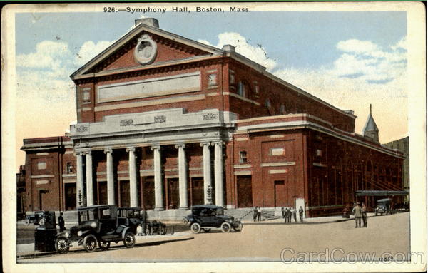 Symphony Hall Boston Massachusetts