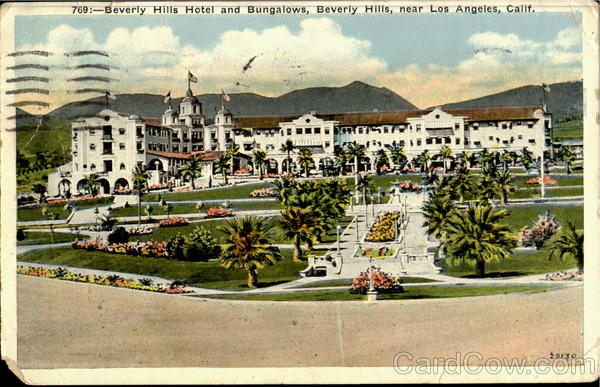 Beverly Hills Hotel And Bungalows, Beverly Hills Los Angeles California