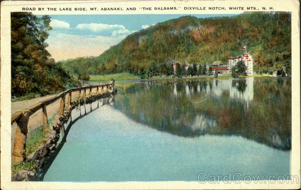 Road By The Lake Side, Mt. Abanaki, And The Balasams Dixville Notch New Hampshire