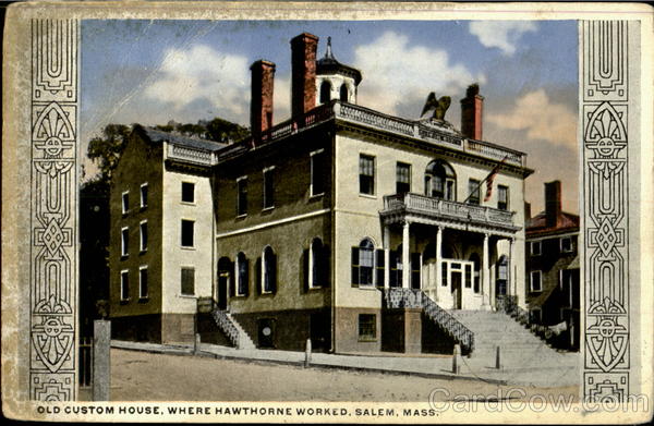 Old Custom House, Where Hawthorne Worked Salem Massachusetts