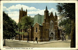 Thomson M.E. Church Wheeling, WV Postcard Postcard