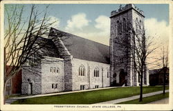 Presbyterian Church State College, PA Postcard Postcard