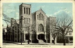 Church Of The Brethren Somerset, PA Postcard 