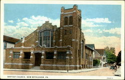 Bapist Church New Bethlehem, PA Postcard 