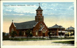 Catholic Church Bartlesville, OK Postcard Postcard