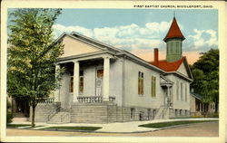 First Bapist Church Middleport, OH Postcard Postcard