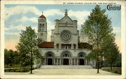St. Agnes Church, Euclid Ave. And East Sist St Postcard