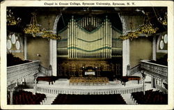 Chapel in Crouse College, Syracuse University Postcard