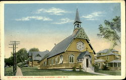 St. Luke's Episcopal Church Saranac Lake, NY Postcard Postcard