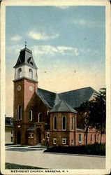 Methodist Church Massena, NY Postcard Postcard