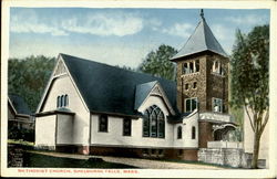 Methodist Church Shelburne Falls, MA Postcard Postcard