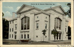 Central M.E. Church Webb City, MO Postcard Postcard