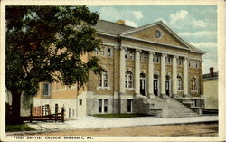 First Baptist Church Postcard