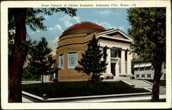 First Church of Christ Scientist Arkansas City, KS Postcard Postcard