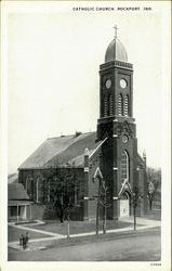 Catholic Church Rockport, IN Postcard Postcard