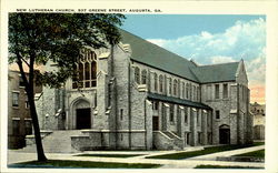 New Lutheran Church, 837 Greene Street Augusta, GA Postcard Postcard