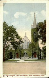 St. John'S Church, Park And Fairfield Aves Bridgeport, CT Postcard Postcard