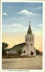 St. Mary'S Church Santa Maria, CA Postcard Postcard