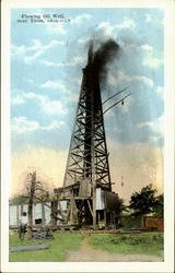 Flowing Oil Well Postcard