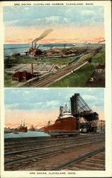 Ore Dock, Cleveland Harbor Postcard