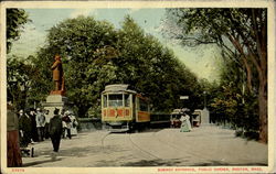 Subway Entrance, Public Gardens Postcard