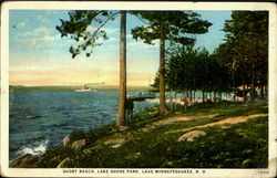 Short Beach, Lake Shore Park Lake Winnipesaukee, NH Postcard Postcard