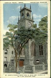 St. John's Church, Built 1810, N. Main Cor. Church St. Postcard