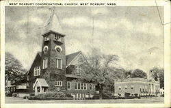 West Roxbury Congregational Church Postcard